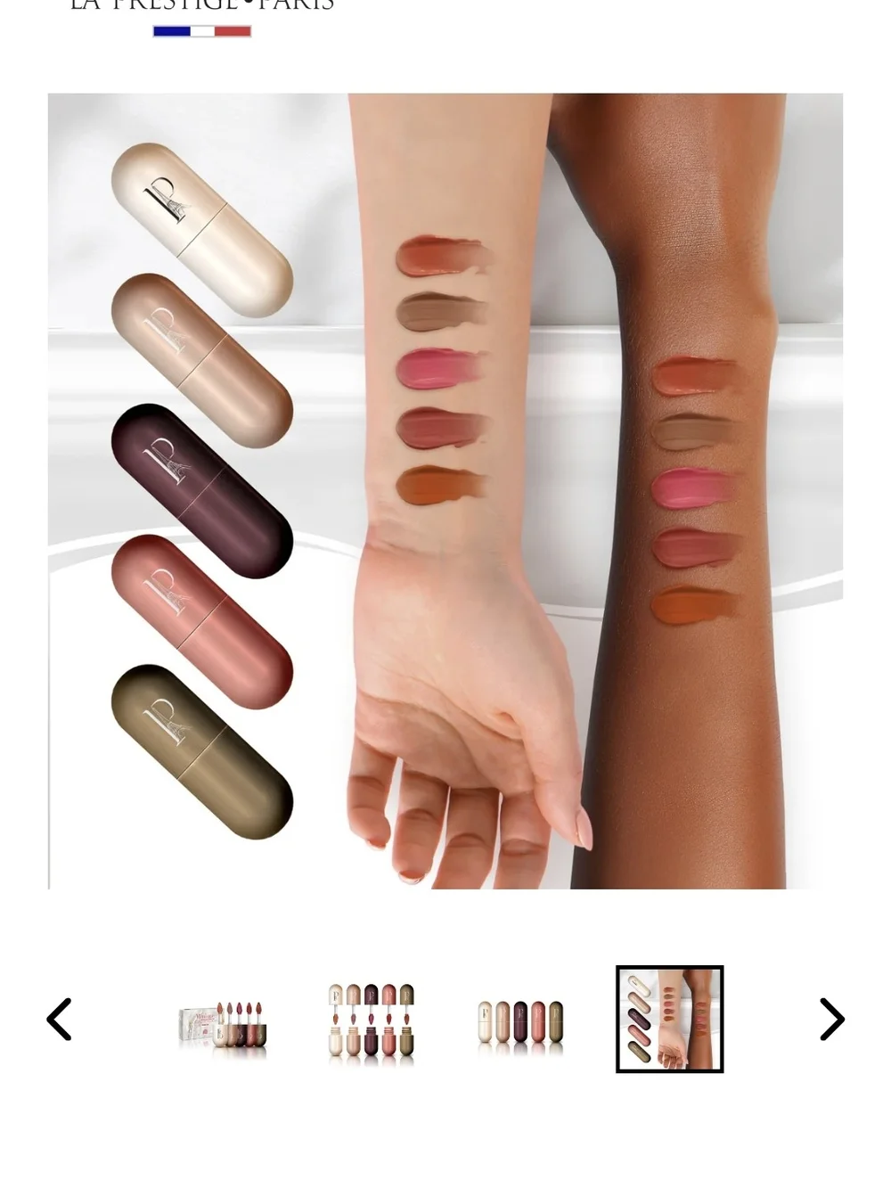 Mini-me Prestige Shiny Lip Gloss Set - Pink & Rose Gold Accents